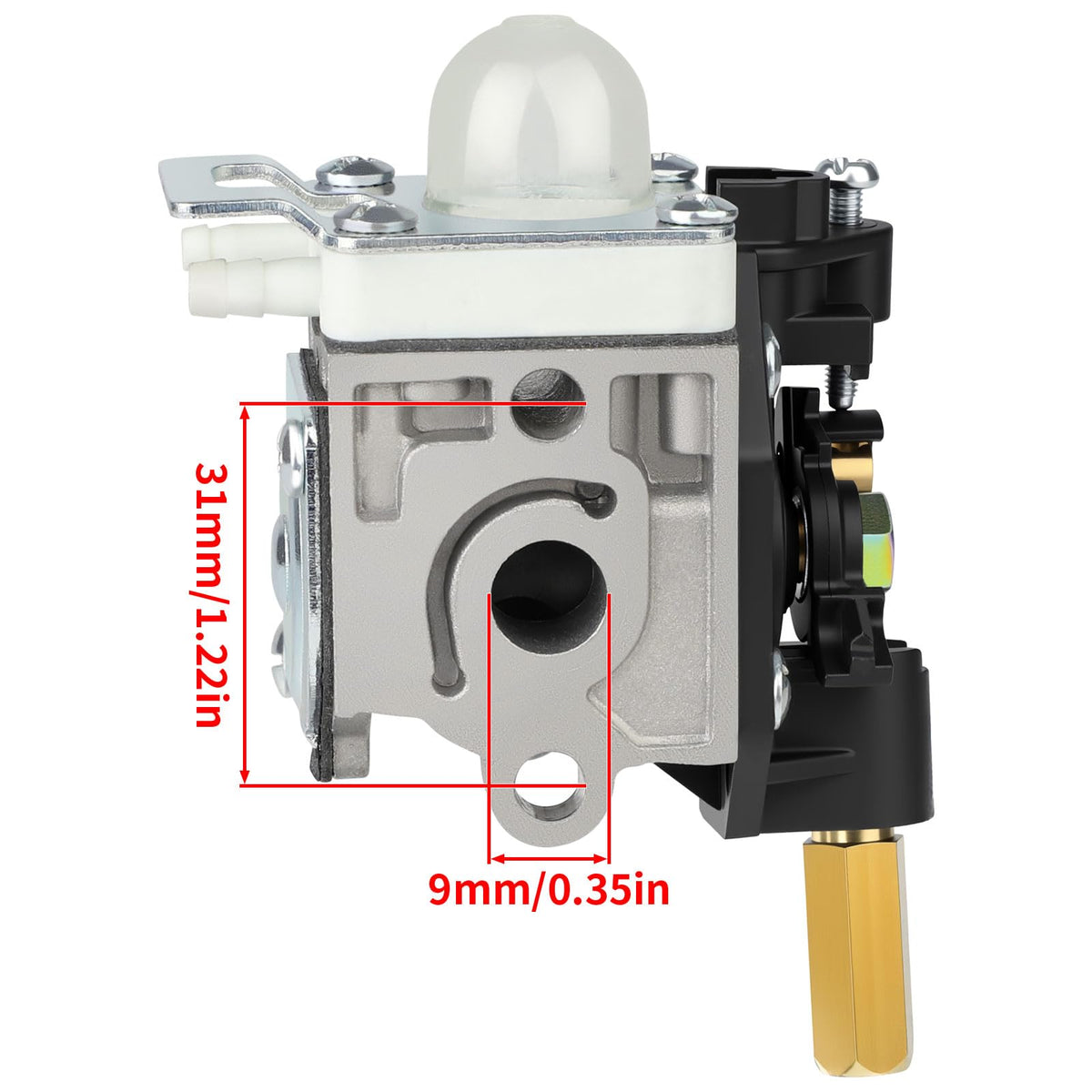 Ferilter carburetor for Echo SRM-210, side view, ideal for quick maintenance