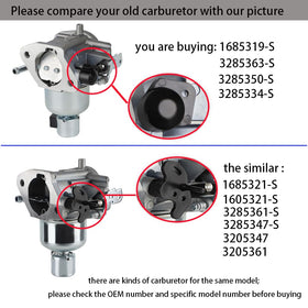 Ferilter Kohler 7000 carburetor fuel line connection detail supports easy installation.
