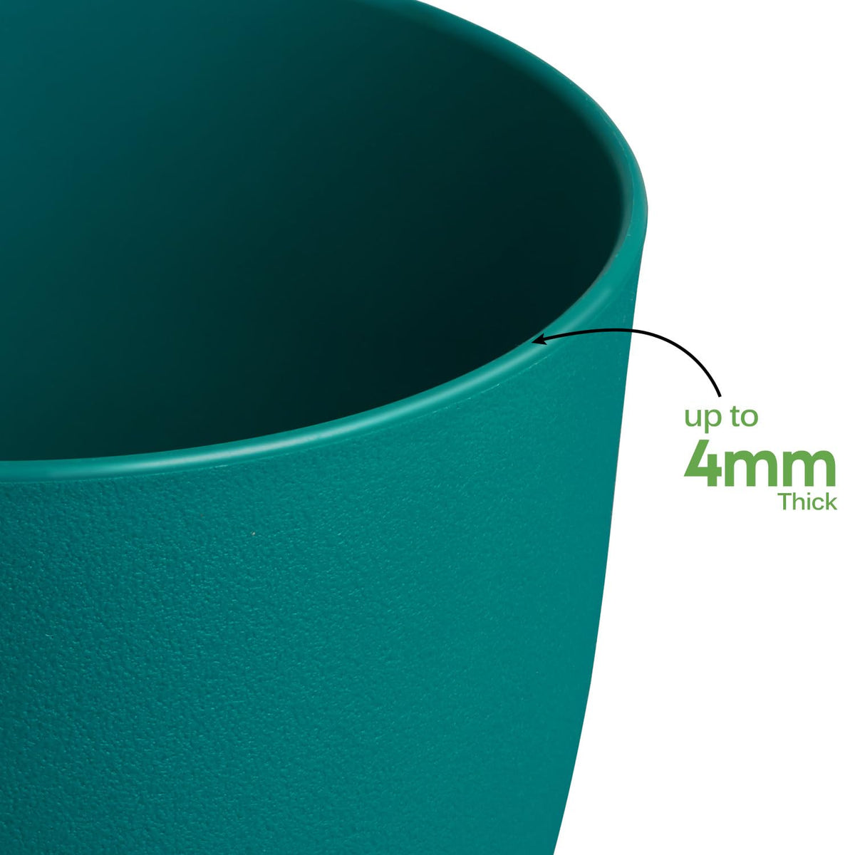 Ferlypote weather-resistant blue planters suitable for year-round indoor and outdoor use.