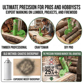 Feroca Firewood Marker Tool marking on logs for efficient prep