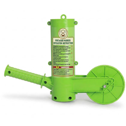 Feroca Firewood Marker Tool showing the roller wheel for precise log marking