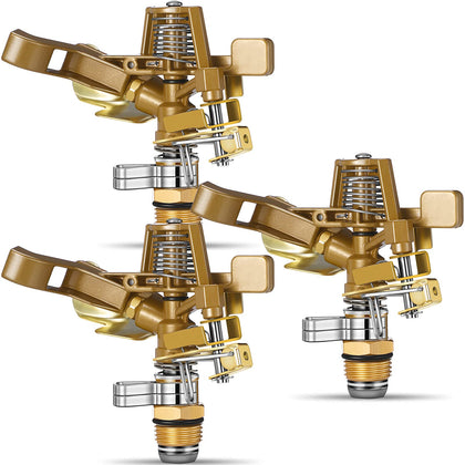 Ferraycle brass impulse sprinkler package ready for yard irrigation and broad coverage.