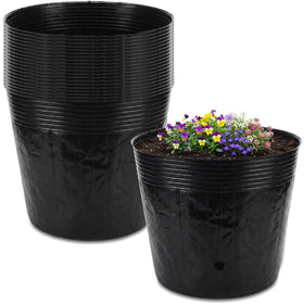 Ferrochef 20-pack 10-gallon nursery pots ready for large-scale planting projects.