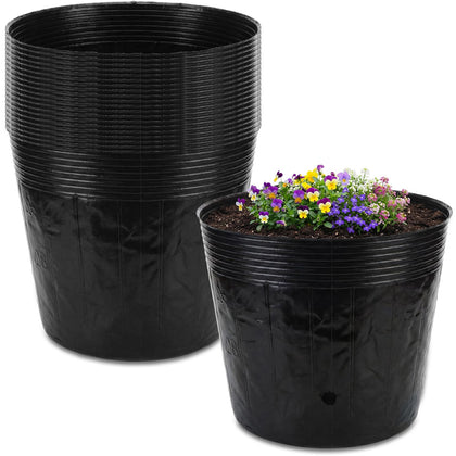 Ferrochef 20-pack 10-gallon nursery pots ready for large-scale planting projects.