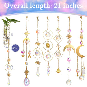 Ferrochef crystal suncatcher ball 20mm, creates rainbow light near a sunny window.