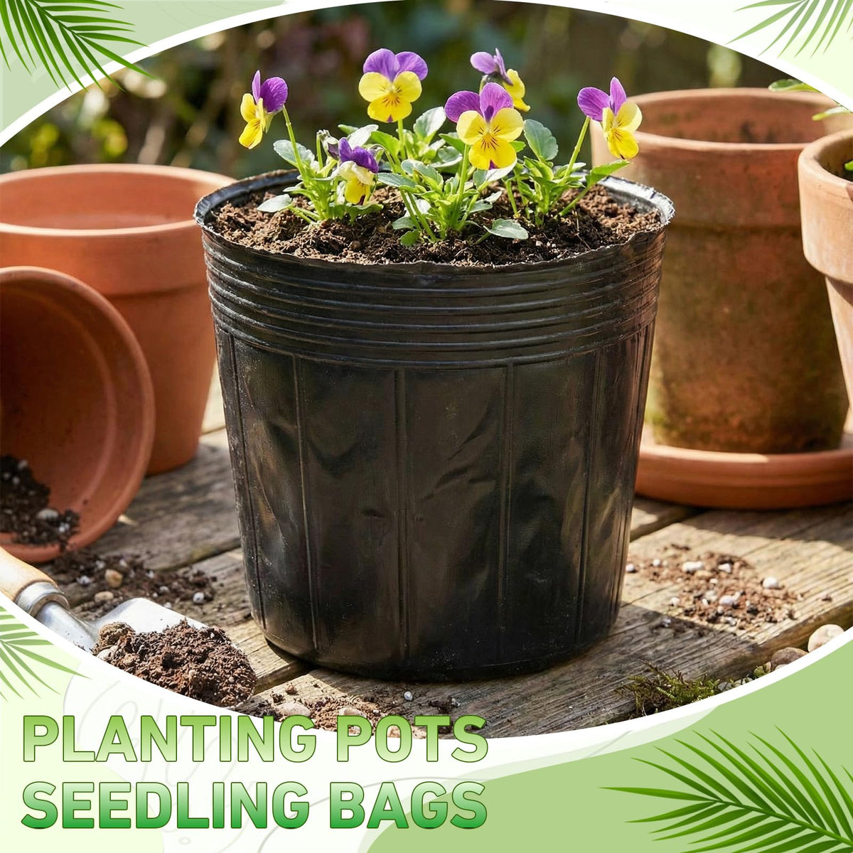 Ferrochef pots feature pre-drilled drainage holes to prevent overwatering.