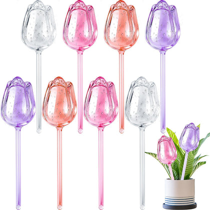 Ferrochef self-watering globe in purple shown in a pot for healthy indoor growth