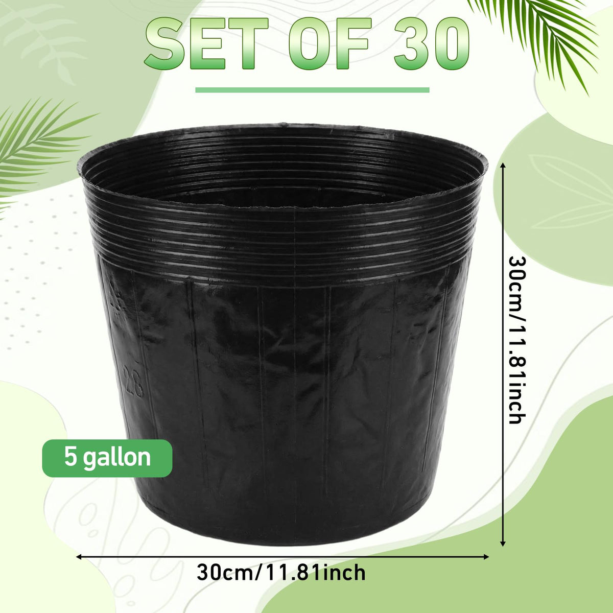 Ferrochef thickened soft plastic seedling pots designed for durable reuse.