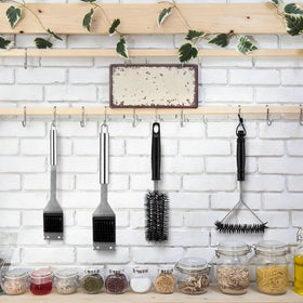 Ferrochef 15-inch triple-headed brush covers wide surfaces for efficiency