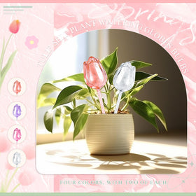 Ferrochef tulip-bulb globe decor enhancing indoor garden aesthetics