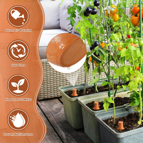 Ferrochef lid-closed watering pot showing controlled water distribution