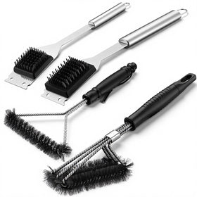 Ferrochef 16.5-inch wire grill brush with stainless bristles for thorough grill cleaning