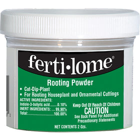 Ferti-lome rooting powder bottle shot promotes easy rooting for cuttings