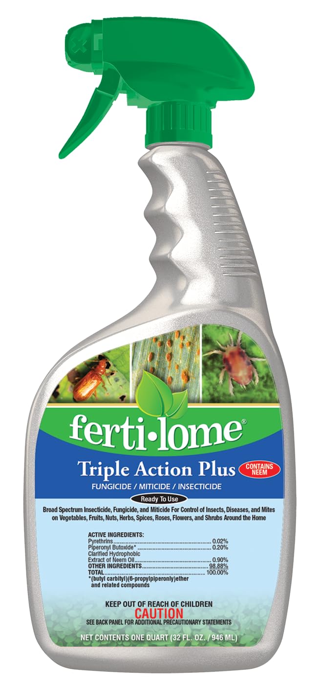 ferti-lome triple action plus RTU bottle front shows ready-to-use plant protection