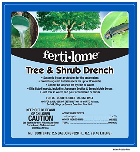 Fertilome 10208 bottle pour application around roots for systemic insect control