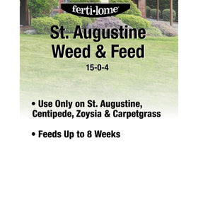 Healthy-looking St. Augustine lawn after treatment with Ferti-lome weed feed.
