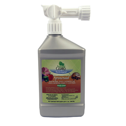Ferti-lome Spinsosad bagworm bottle provides lawn and garden insect control.
