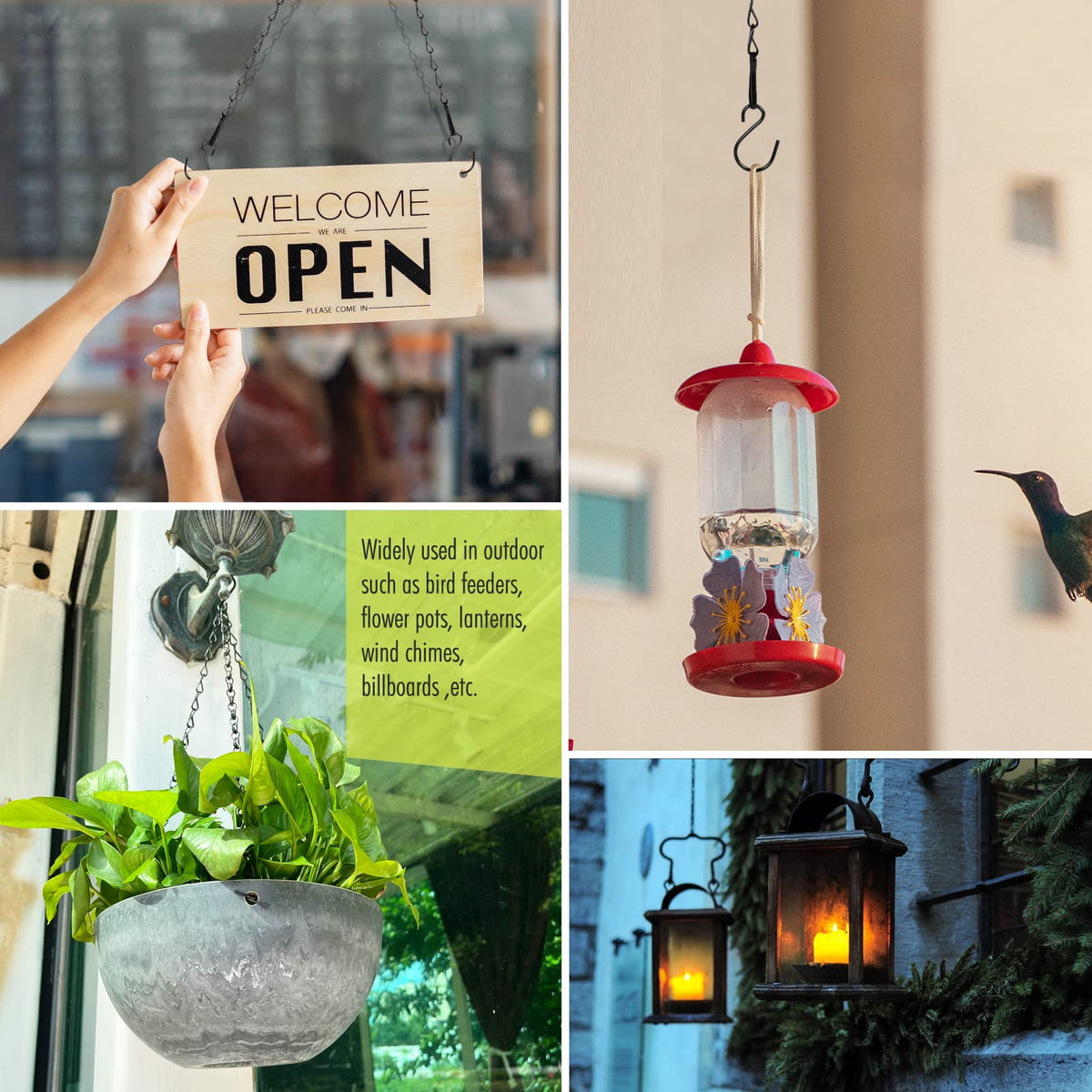 Fetanten hanging chain enables versatile setups for greenery and decor.