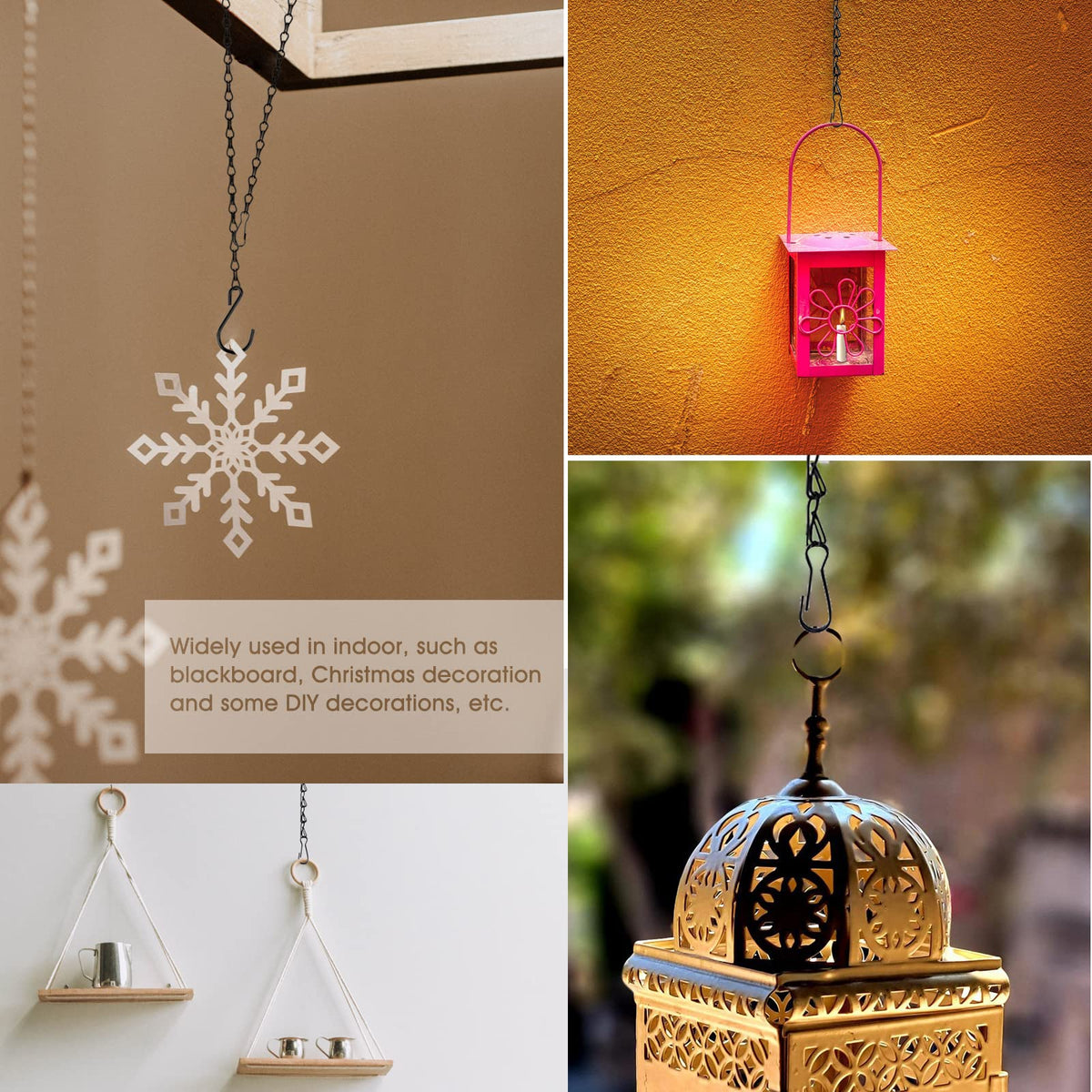 Fetanten indoor/outdoor decor chain suitable for baskets, lanterns, and more.