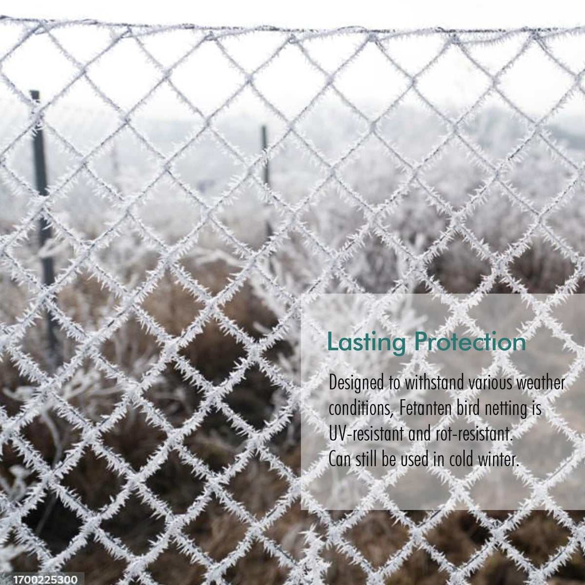Fetanten 5/8-inch woven mesh supports protection without restricting growth
