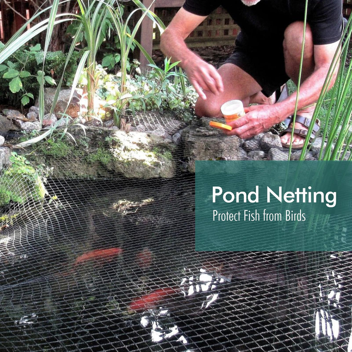 Fetanten UV-resistant netting stands up to sun and weather