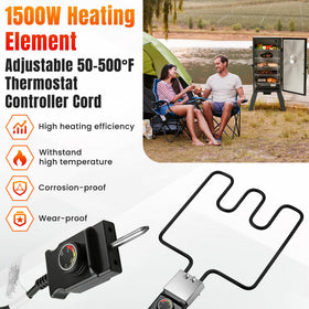 Fetechmate one-year warranty on heating element replacement.