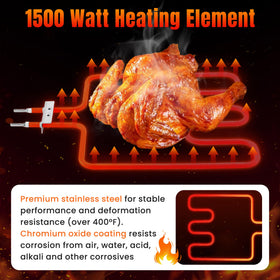 Fetechmate stainless steel heating element offers durable performance for grills and smokers.