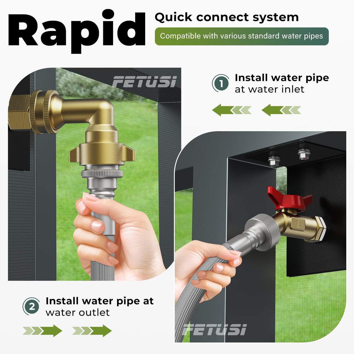 FETUSI included screws and screwdriver for easy setup
