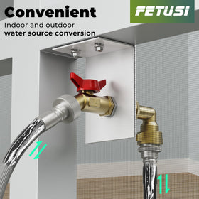 FETUSI quick-connect design fits standard pipes for fast setup.