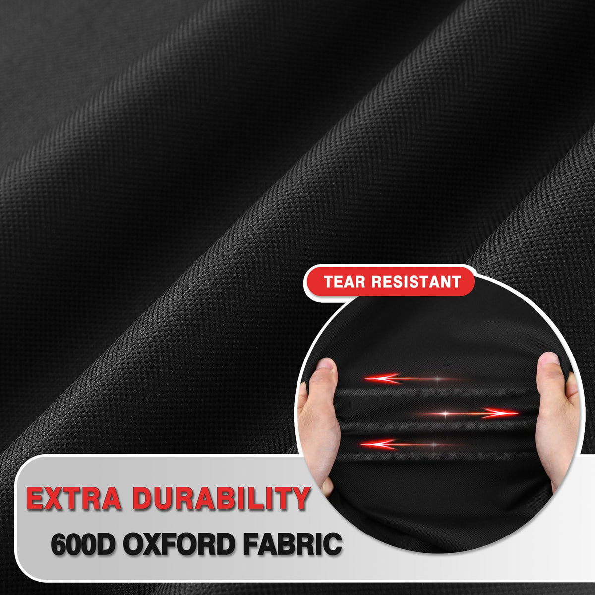FEVERCOVER adjustable straps and buckles secure the cover in place during storms