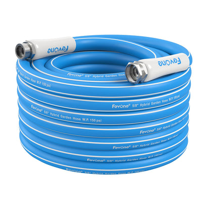 Fevone 50ft garden hose non-kink maintains steady flow for lawns and washing