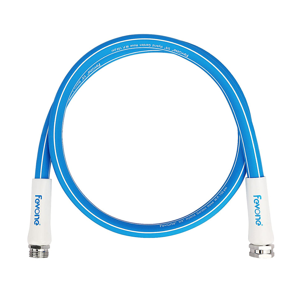 Fevone 5ft garden hose ready for easy watering around your yard.