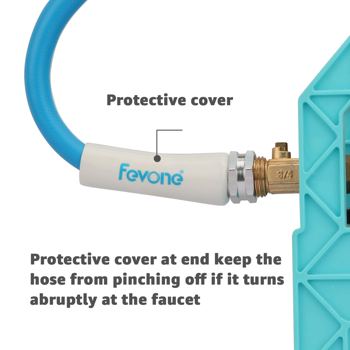 Fevone potable-water safe hose supports pet-friendly garden and RV use.