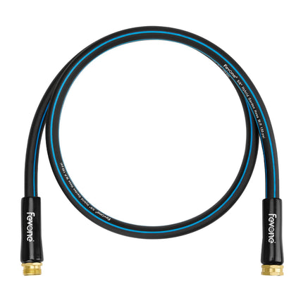 Fevone short water hose 6ft kink-resistant for smooth watering and cleaning tasks.