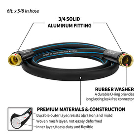 Fevone hose suitable for watering lawns, washing cars, and patio cleaning.