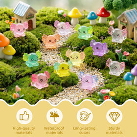 FEXIA axolotl mini resin figurine desk decor adds whimsy to workspaces