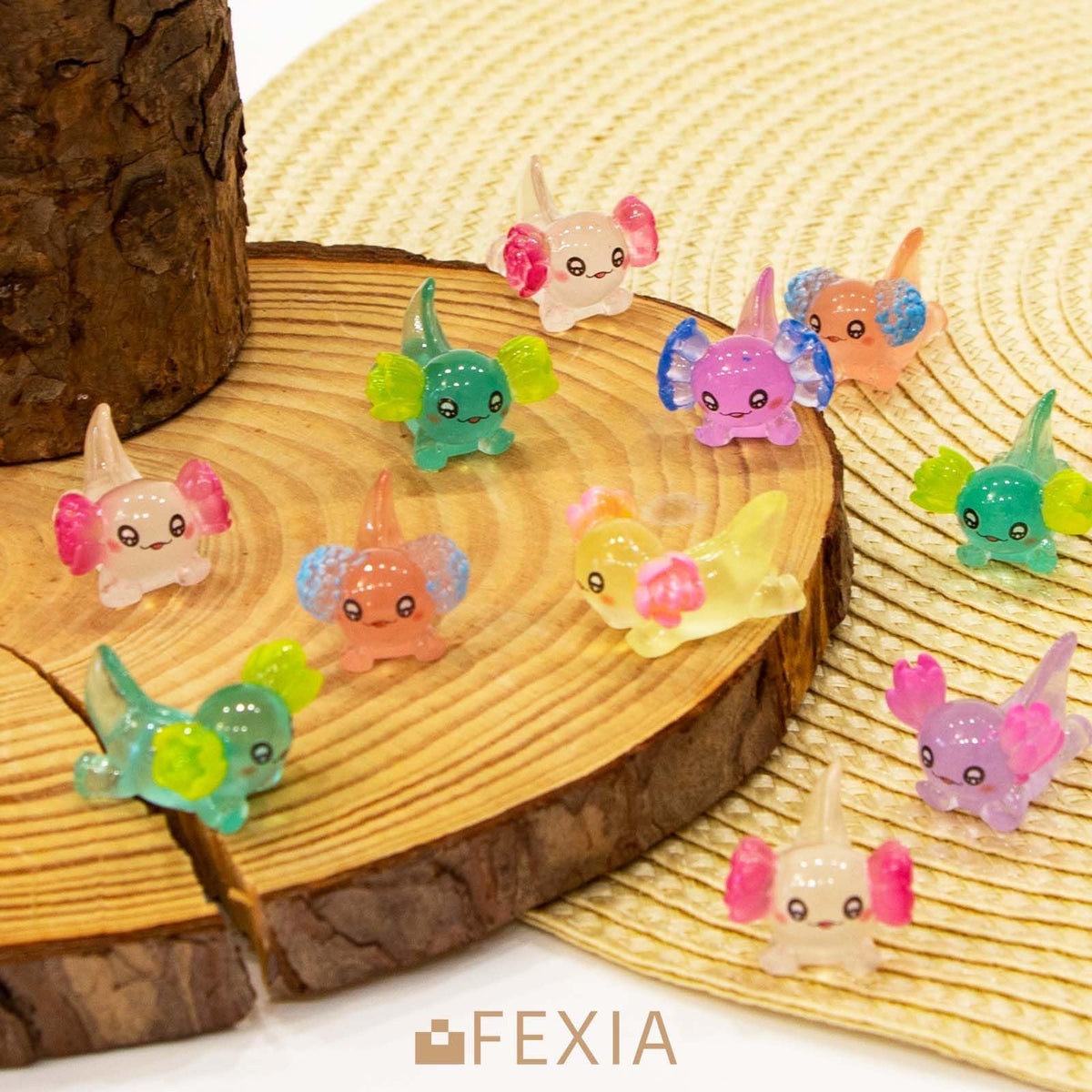 FEXIA axolotl mini resin figurine DIY project inspiration for crafts