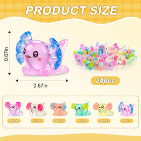 FEXIA axolotl mini resin figurine glow dark feature enhances tiny scenes
