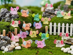 FEXIA axolotl mini resin figurine 30-piece set shown for gifts and crafts