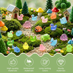 FEXIA glow mini animals garden scene adds night-time ambiance