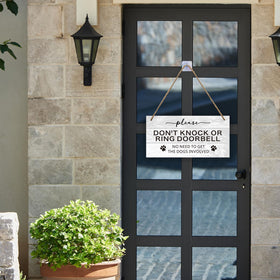 FEXICHUJI wooden sign close-up reveals MDF construction and bold fonts for easy reading