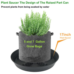 Feyvdzv durable plastic plant tray resists warping for many pots