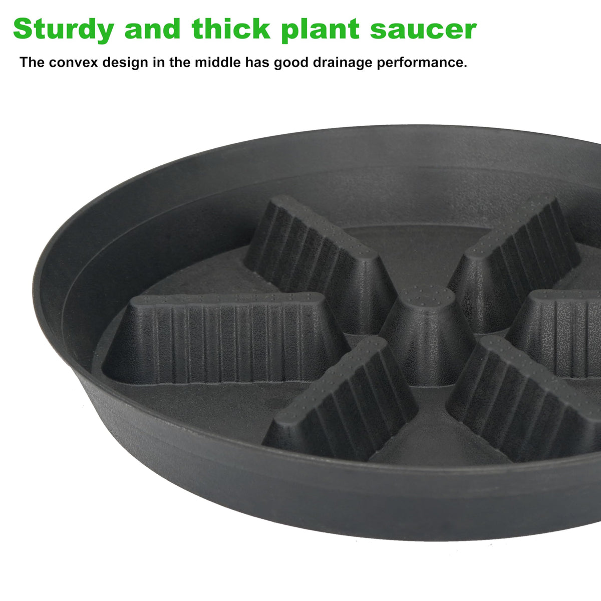 Feyvdzv no-hole indoor/outdoor saucer protects floors from spills