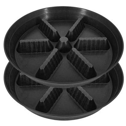 Feyvdzv plant saucer 17-inch round catches excess water and protects surfaces