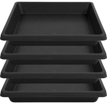 Feyvdzv square plant saucer 6-inch catches excess water to keep surfaces dry