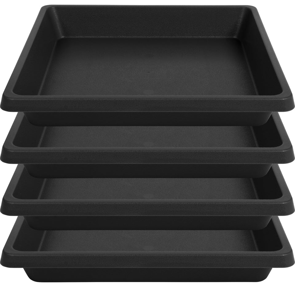 Feyvdzv square plant saucer 6-inch catches excess water to keep surfaces dry