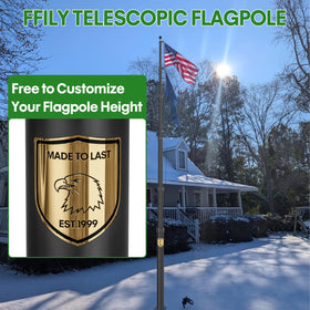 FFILY aluminum flag clips secure banners with quick setup.