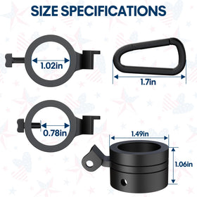 FFILY flag pole rings with 360° swivel for smooth wind rotation