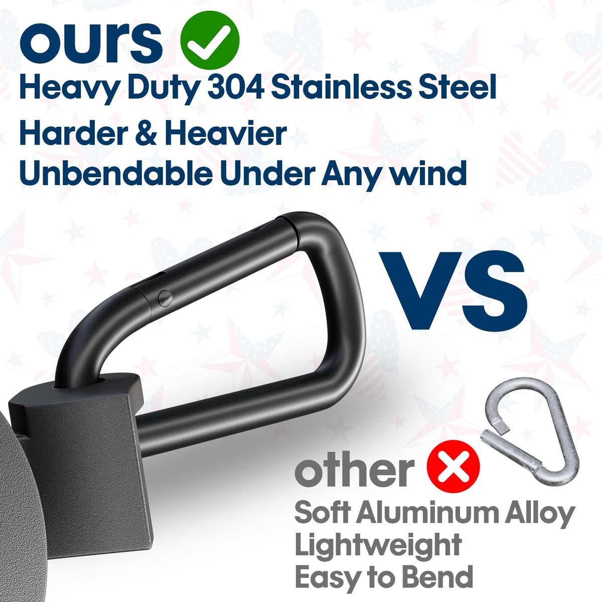 FFILY rings fit standard residential and commercial flagpoles securely