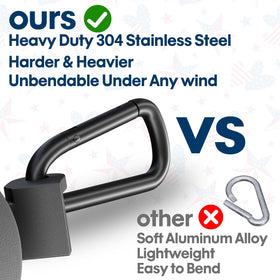FFILY rings fit standard residential and commercial flagpoles securely
